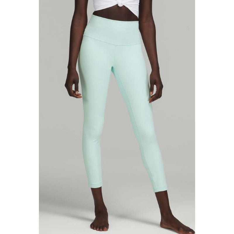 6586 Lululemon Align High-Rise Pant 25" Delicate in Mint in Sz 6