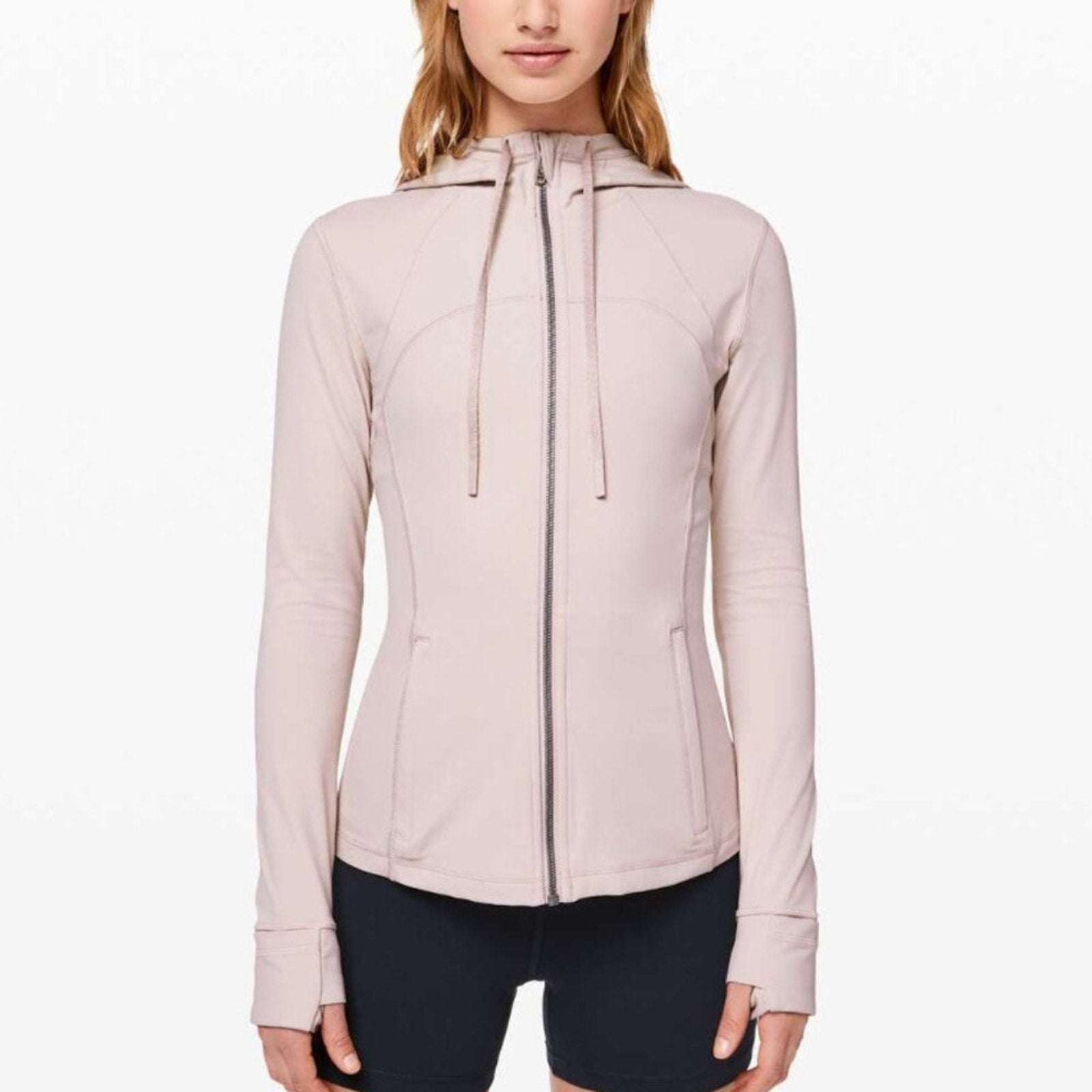 (6964) Lululemon Hooded Define Jacket *Nuluin Pink Bliss $128 in sz 6