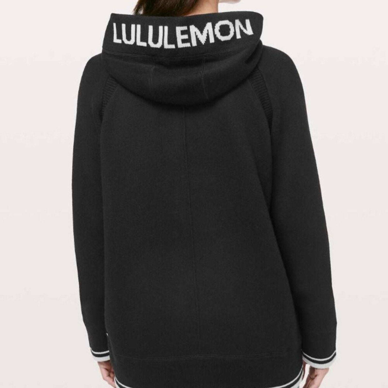 199 Lululemon Soothe Away Hoodie Black / Stargaze M/L *RARE