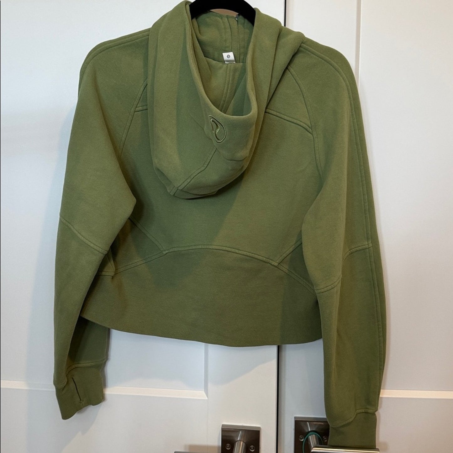 6941 Lululemon Scuba Oversized Full Zip in Green Twill XS/S