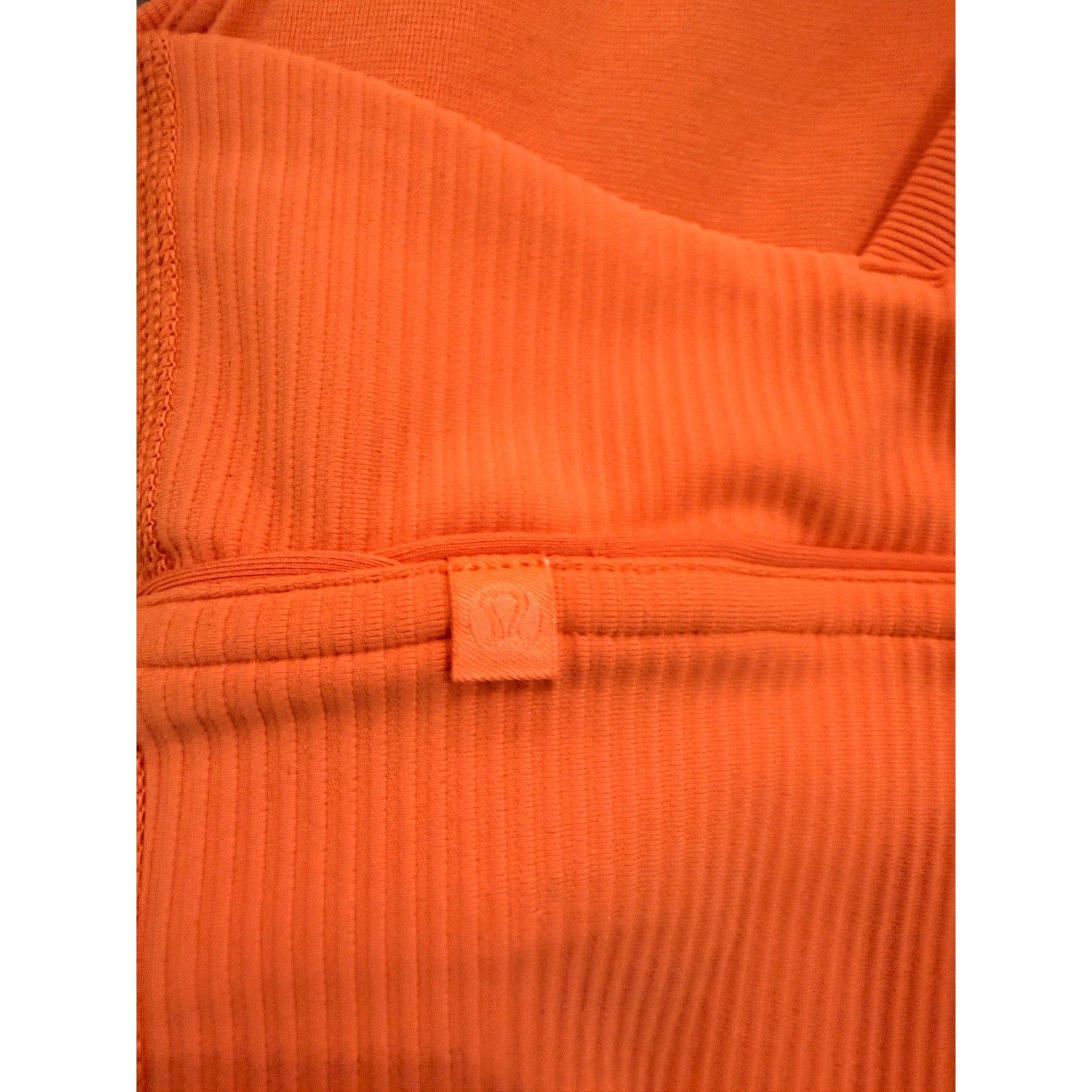 66 - Lululemon Energy Longline Bra Ribbed Luxtreme *Medium Support Sunny Coral Sz 6