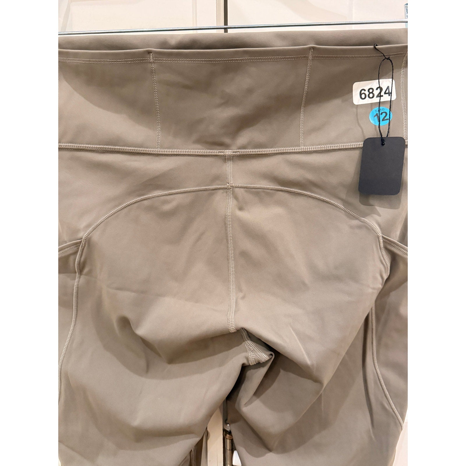 6824 LULULEMON Fast & Free 7/8 Tight II *Non-Reflective Nulux 25" Grey Sge Sz 12