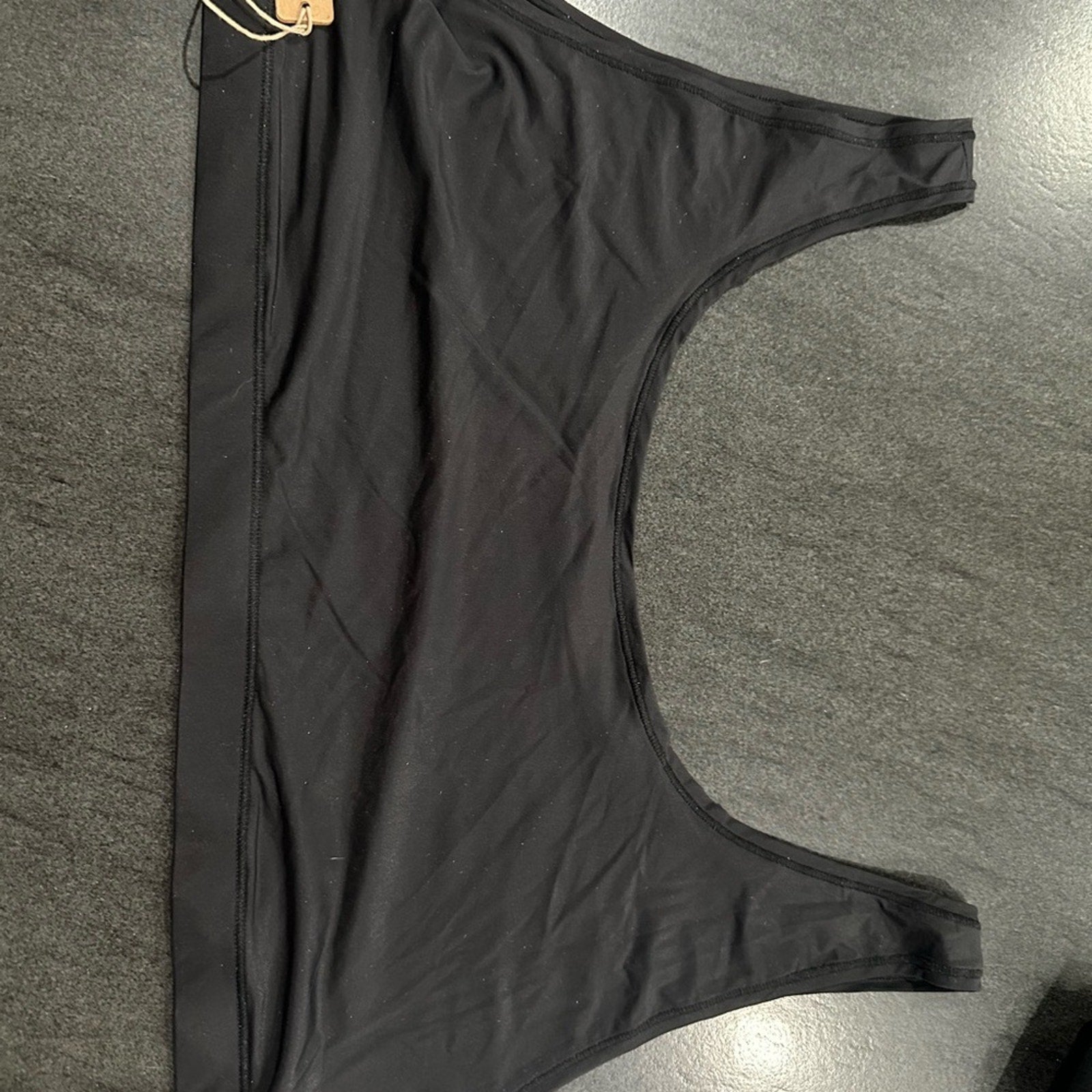 (2427) SKIMS NW JELLY SHEER SCOOP BRALETTE ** ONYX Sz 3X