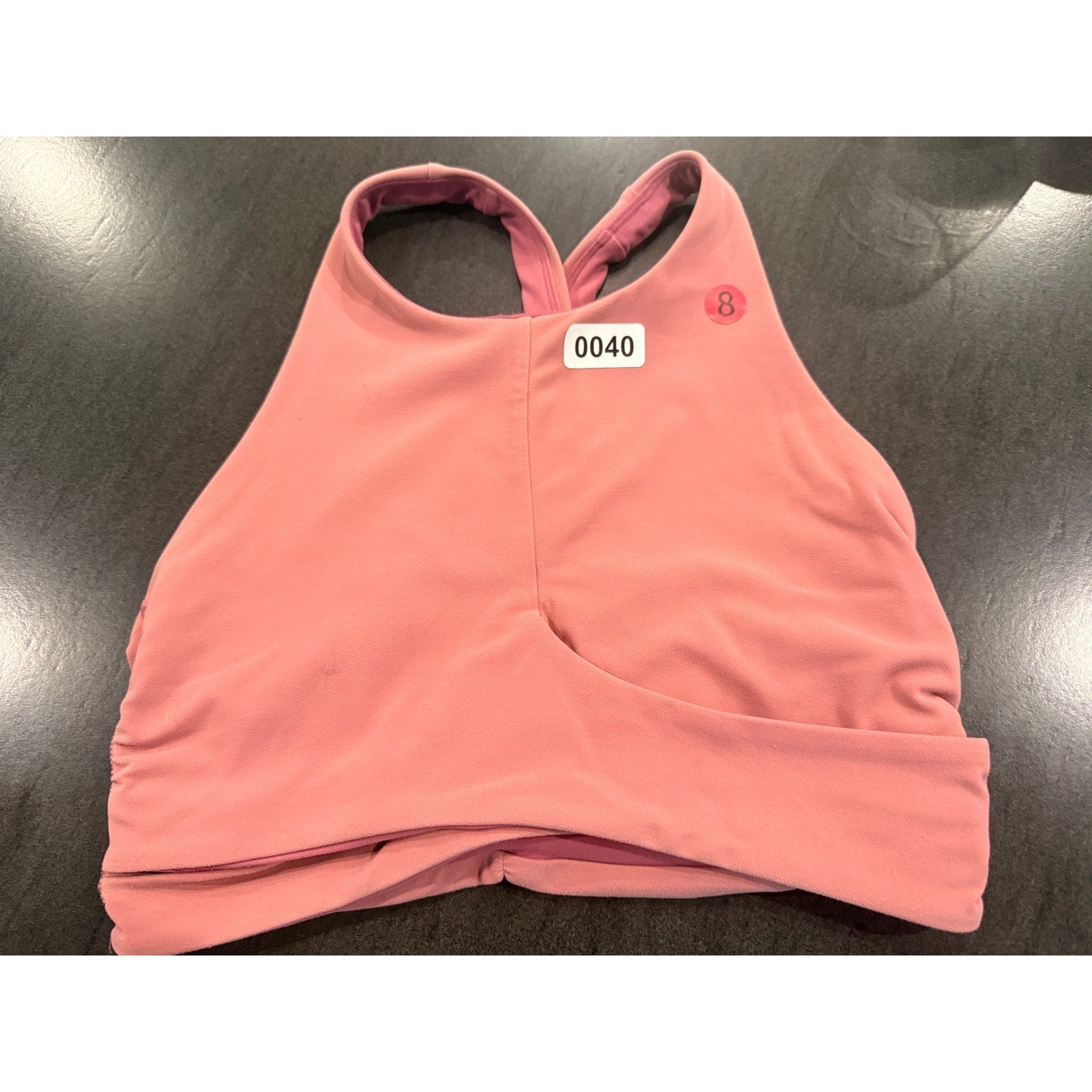 40 - Lululemon Always Aligned Bra Moss Rose Sz 8