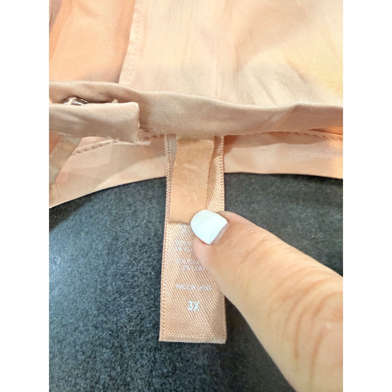 0080 SKIMS SATIN CROP TOP with BACK TIES Sz 3X