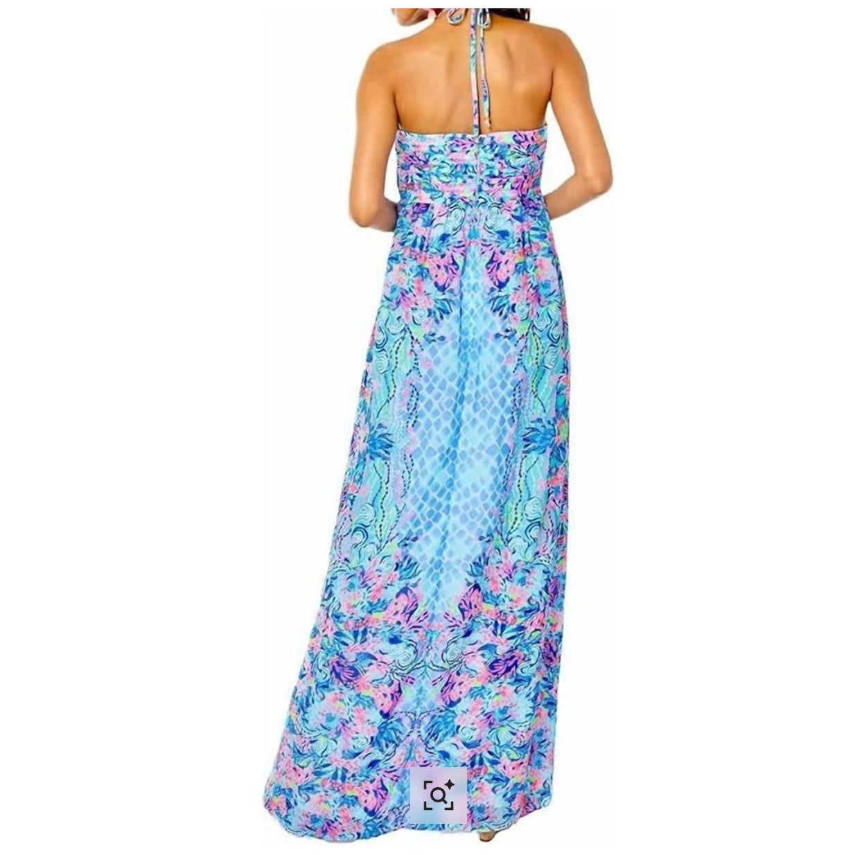 344 - NWT LILLY PULITZER  Viv Maxi Dress Multi Hidden Treasure Dress in Sz 10 ($398)