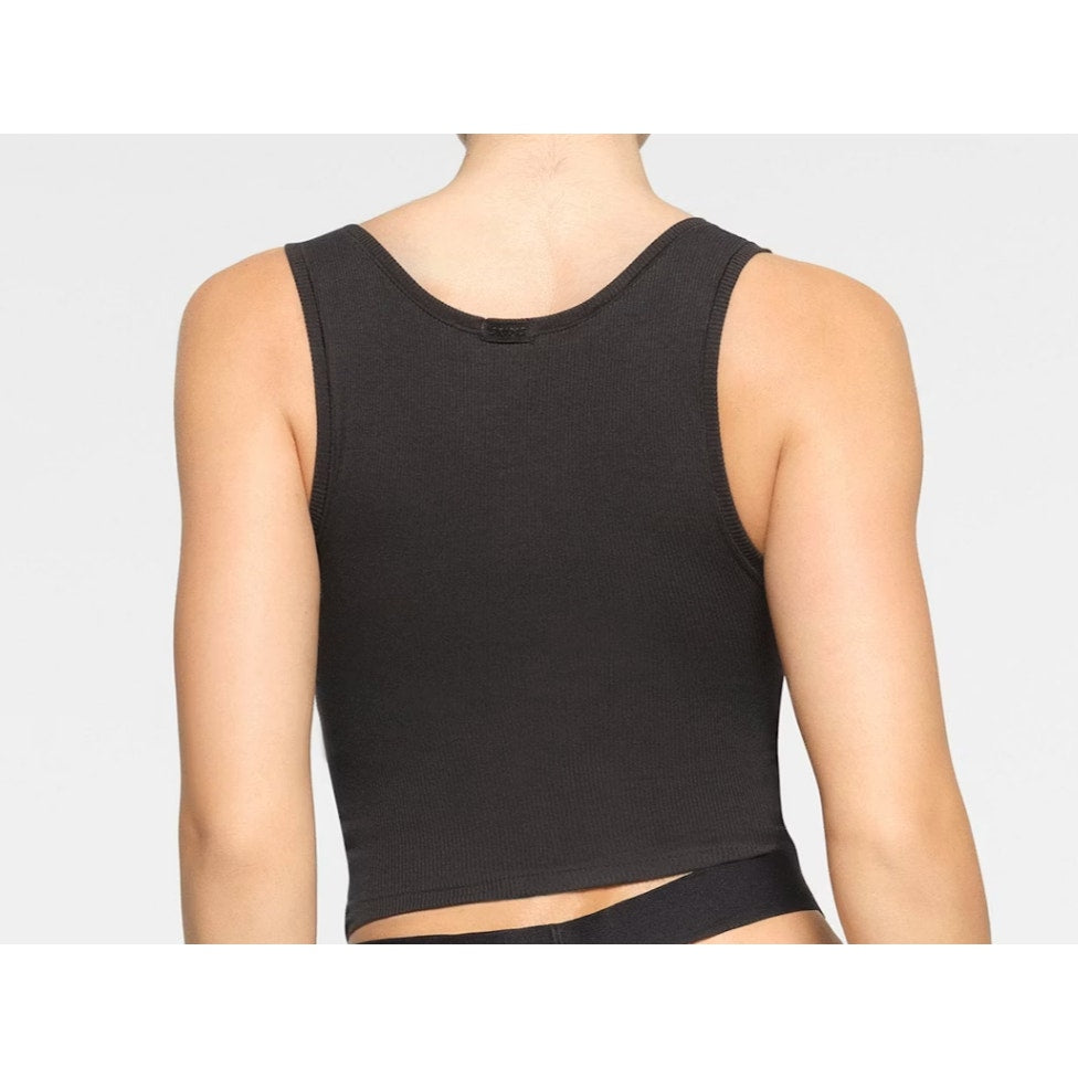 1995 NWT SKIMS COTTON RIB TANK in MEDIUM in SOOT