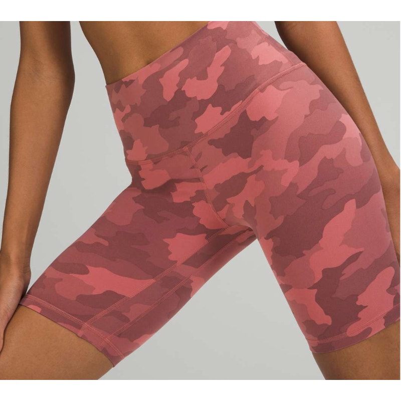 6450 - Lululemon Align Short 8" Heritage 365 Camo Brier Rose in Sz 6