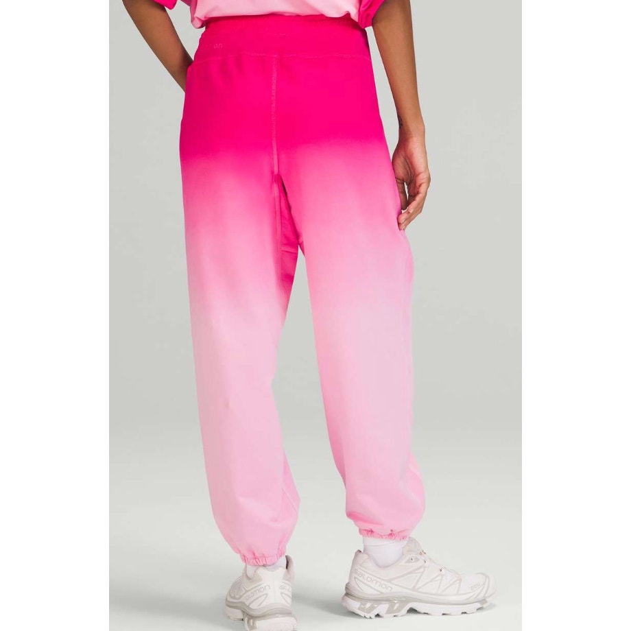 6838 Lululemon LA Super-High-Rise Jogger Sonic Pink Ombre Wash sz 8 *LOVED