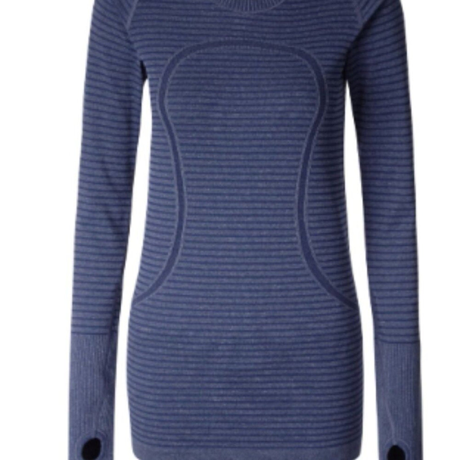 (6045)  🍋 LULULEMON RUN: Swiftly Tech BREEZE Long Sleeve Crew Sz 4 EUC