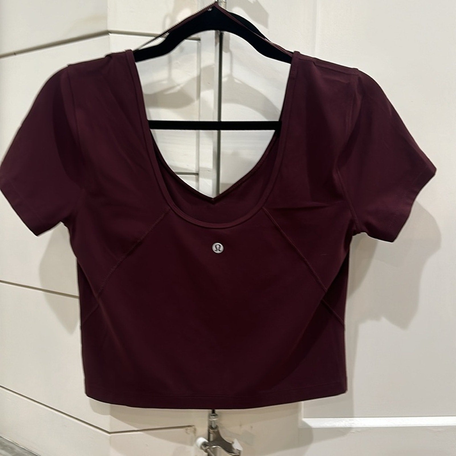 (6187) 🍋  LULULEMON ALIGN TEE P2P=18" Sz 10/12 *EUC in CASISS