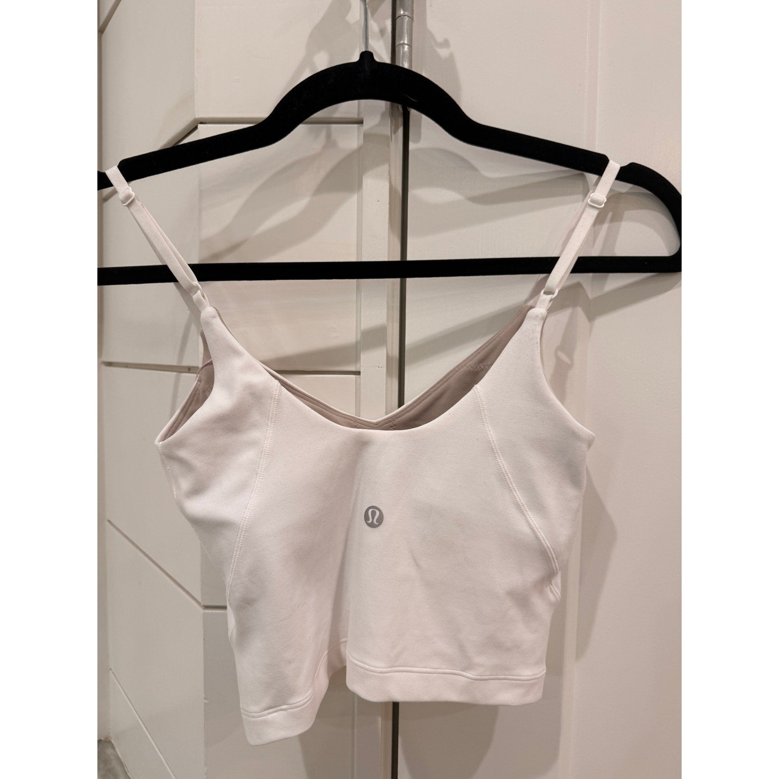 64 NWT LULULEMON Align Cropped Cami Tank Top White Sz 0
