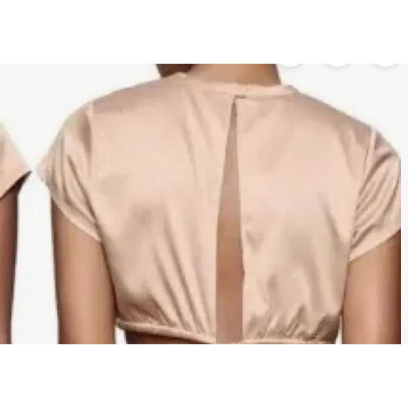 0080 SKIMS SATIN CROP TOP with BACK TIES Sz 3X