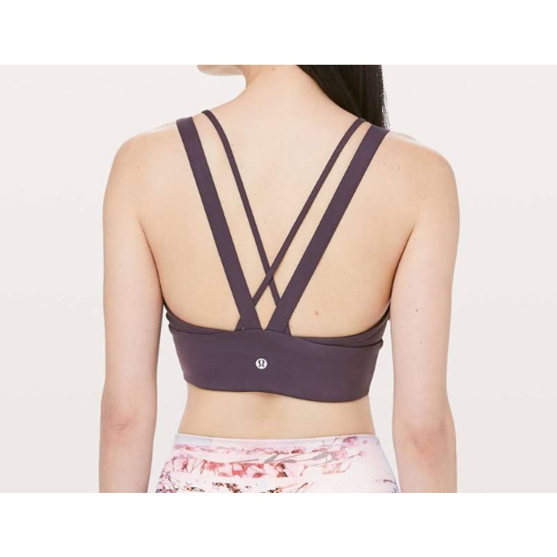 6747 - Lululemon Pushing Limits Bra *Light Support in Cyber Sz 12 **LOGO FADE