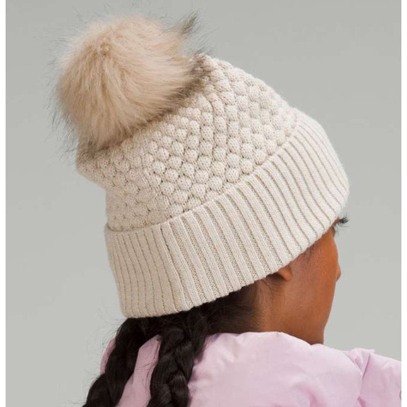 0017 NWT Lululemon Womens Bubble Knit Pom Beanie