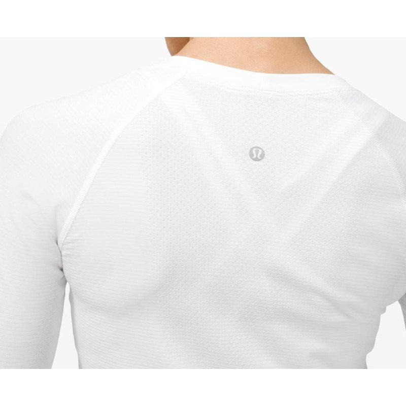 6504 Lululemon Swiftly Tech Long Sleeve 2.0 *Race Length White Sz 8
