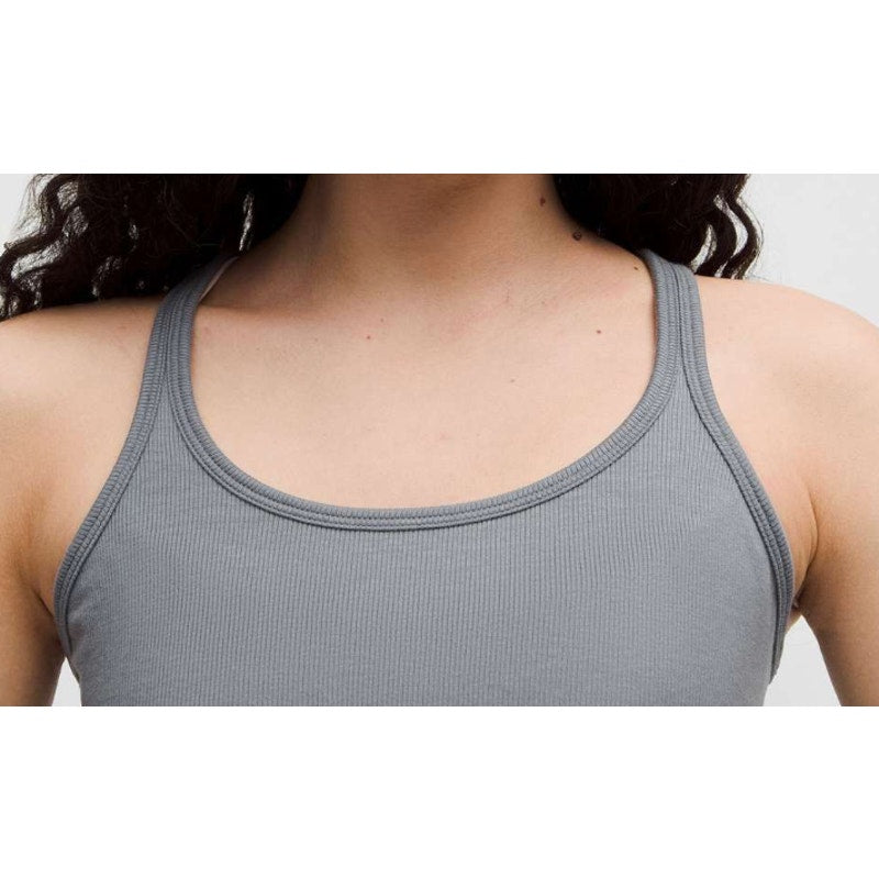 6883 NWT Lululemon Hold Tight Thin Strap Racerback Tank Top Solar Grey Sz 6
