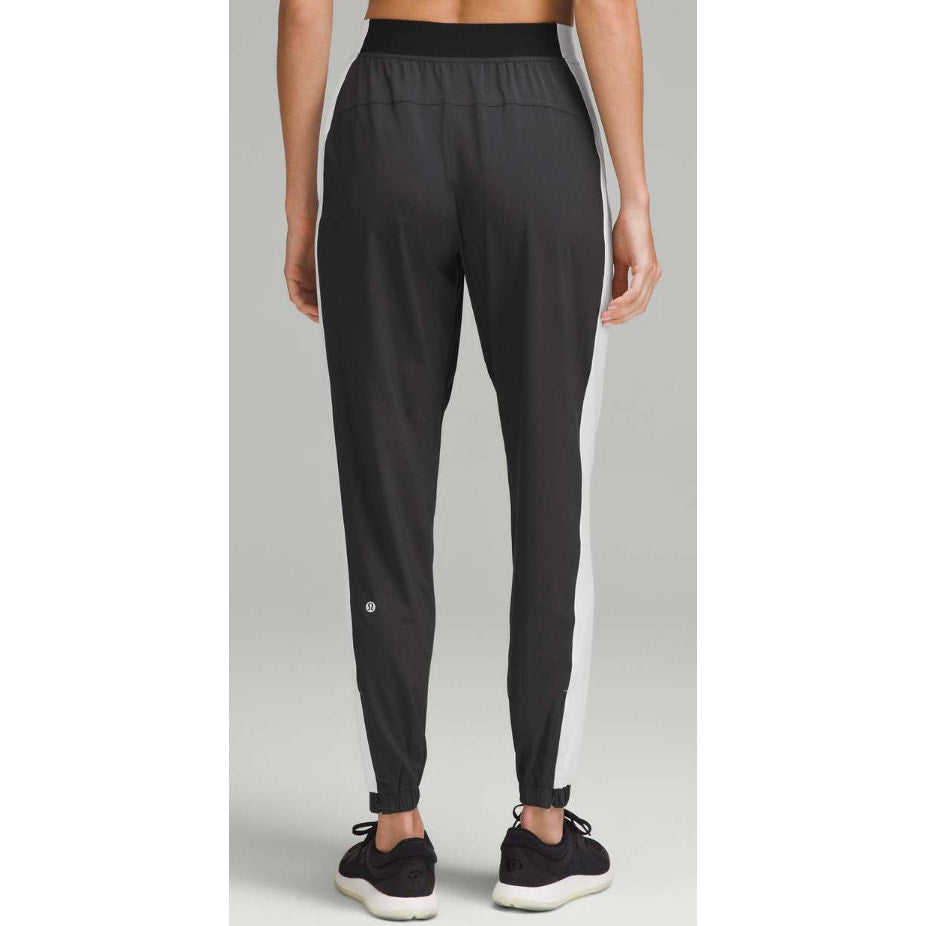 347 LULULEMON  Adapted State High-Rise Jogger: Colourblock Black / White Sz 6