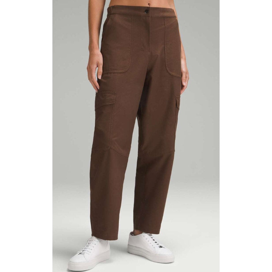 0459 Lululemon Light Utilitech Cargo Pocket High-Rise Pant Java Sz 27"