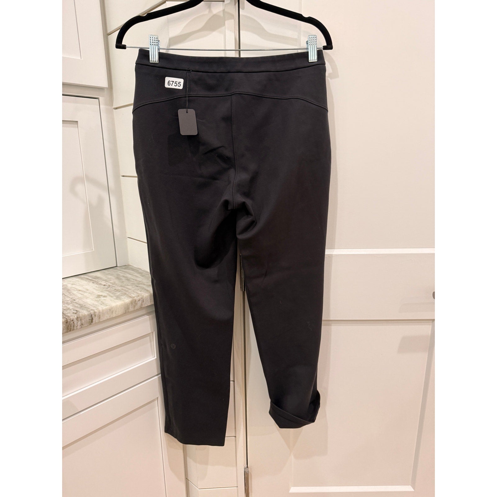 6755 LULULEMON On The Move Pant Ponte *28" Black Sz 6 *LOVED/AMAZING