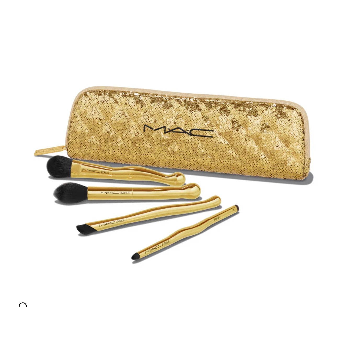 342 NEW MAC COSMETICS Golden Touch Mini Brush Kit, 5 Piece Set ($59.00)