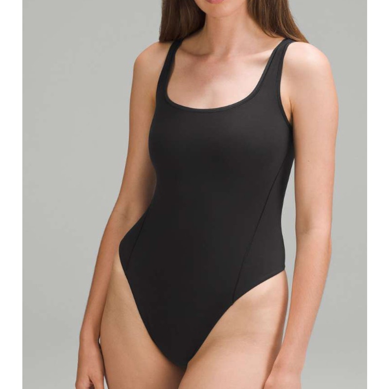 6961 Lululemon Wundermost Ultra-Soft Nulu Square-Neck Sleeveless Bodysuit Sz L
