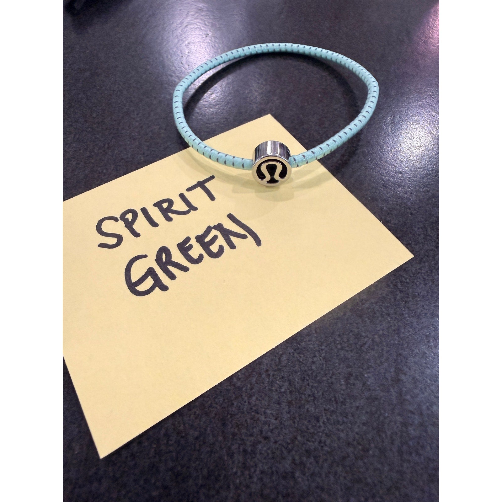 393 - NWOT LULULEMON 1PK Glow On Hair Ties Glow - TideWater Teal