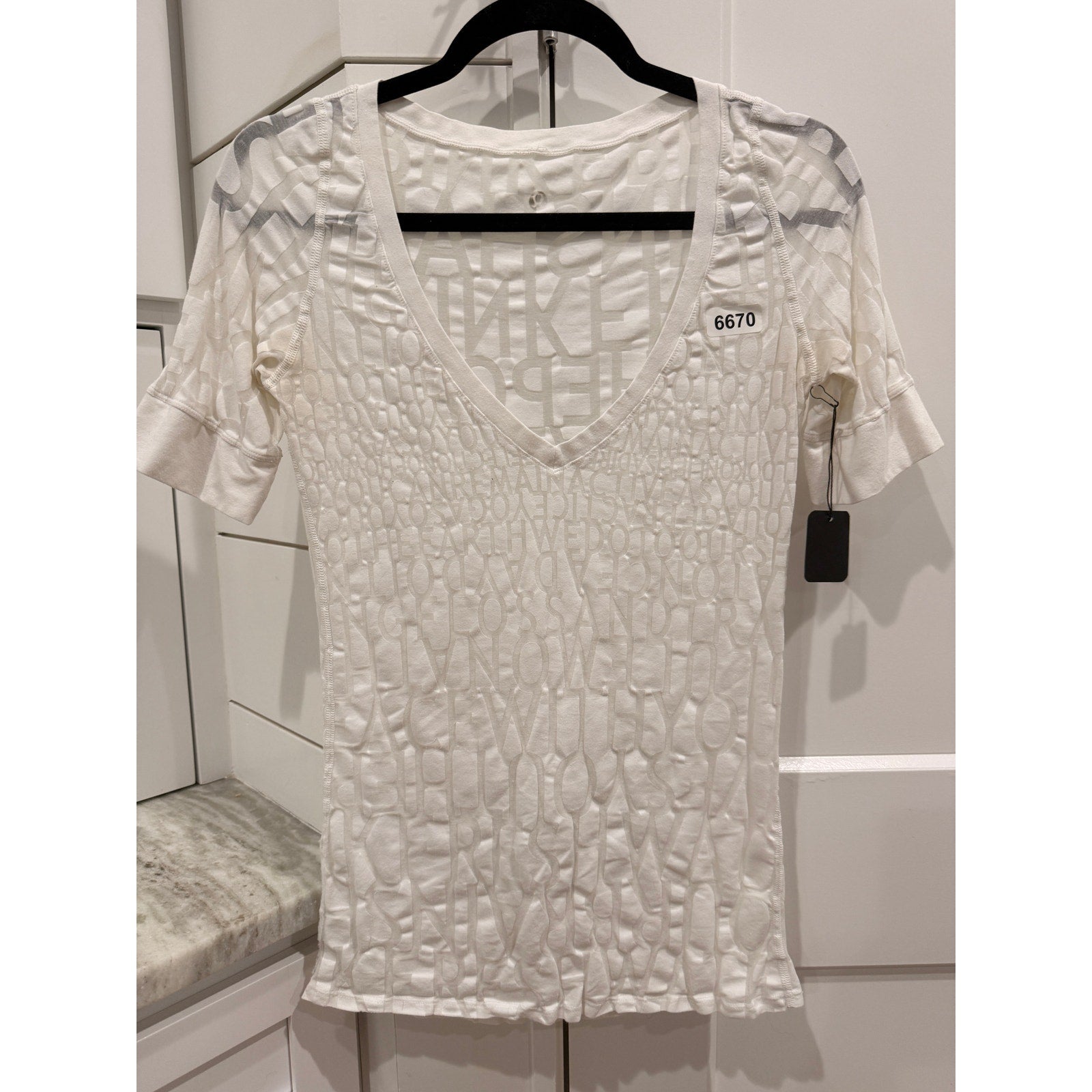 6670  LULULEMON Manifesto Tee Short Sleeve *RARE Sz 6