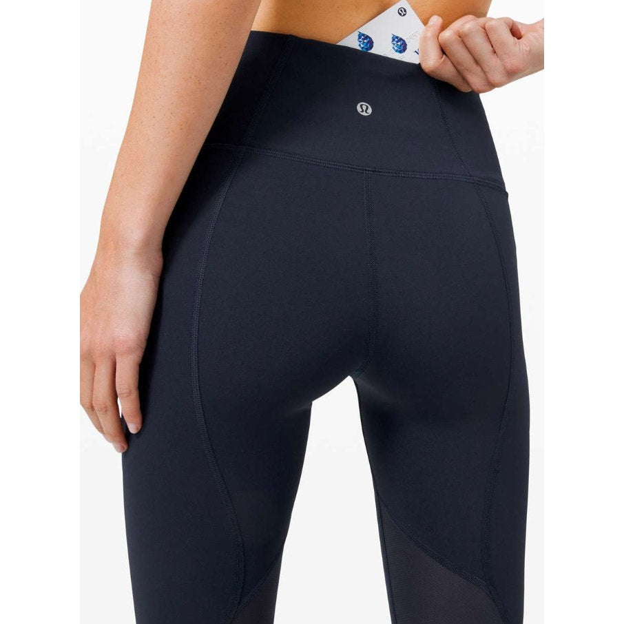 6587 Lululemon Pace Rival High-Rise Crop 22" *No Zip True Navy in Sz 6