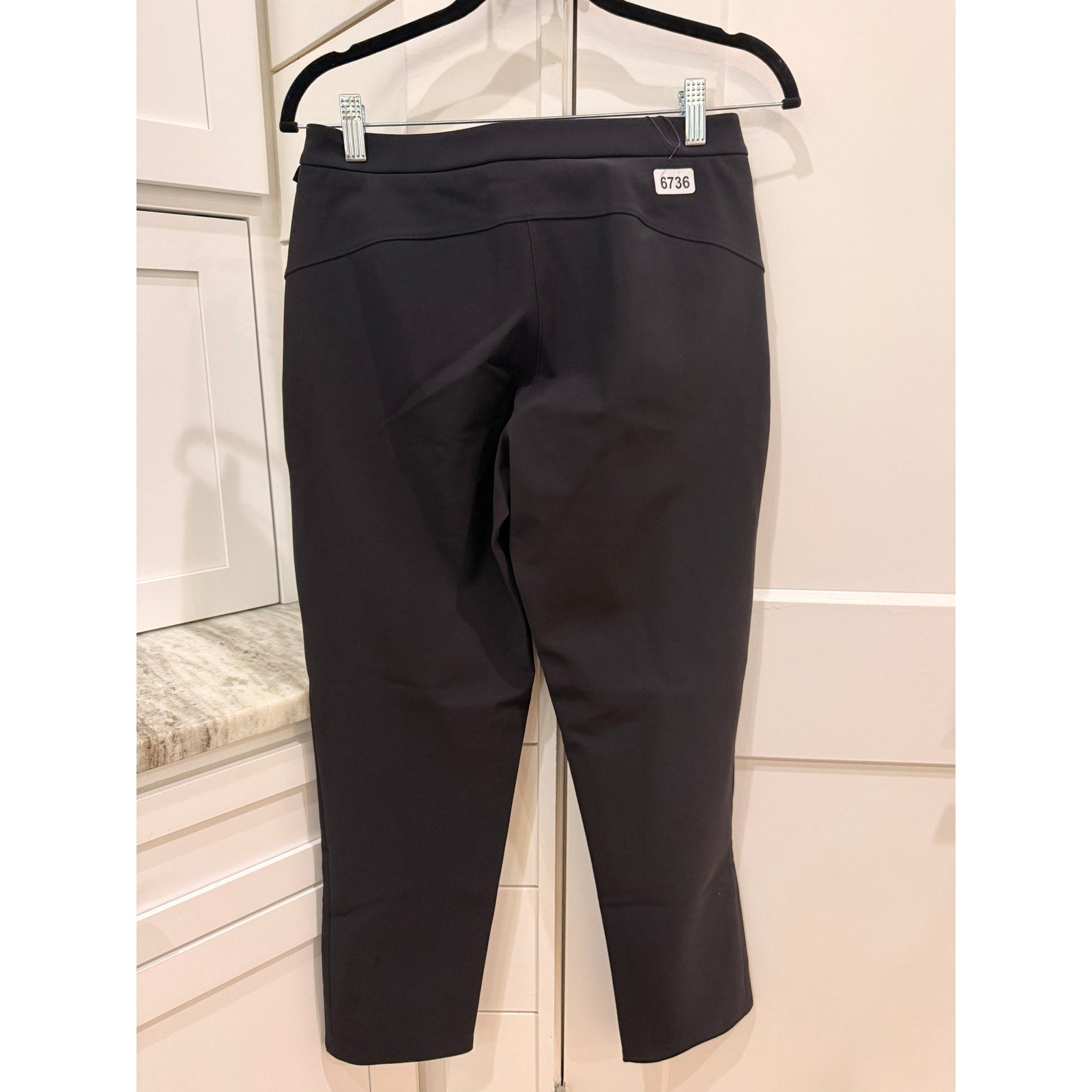6736 LULULEMON On The Move Pant Ponte *28" Black Sz 6 *LOVED/AMAZING