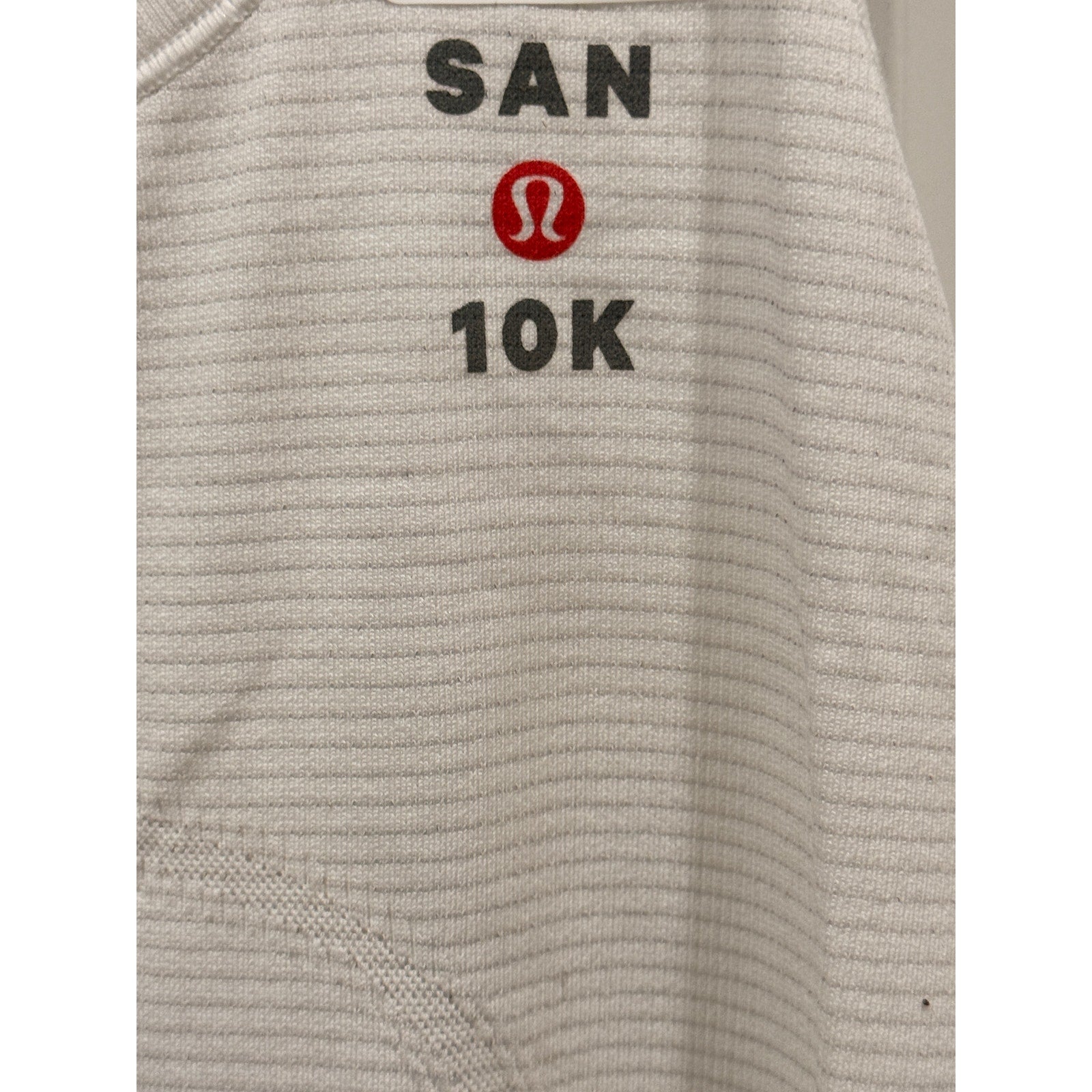 48 - Lululemon Run: Swiftly Tech Racerback SAN DIEGO in White in Sz 10 *RARE