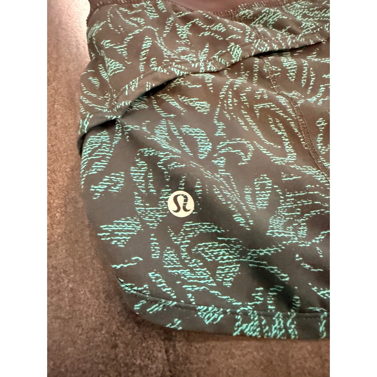 97 - Lululemon Speed Short (4-way Stretch 2.5") Thrive Viridian Green Black Sz 6