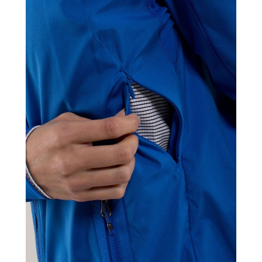 6768 LULULEMON Run: Bandit Jacket Baroque Blue in Sz 8 *EUC