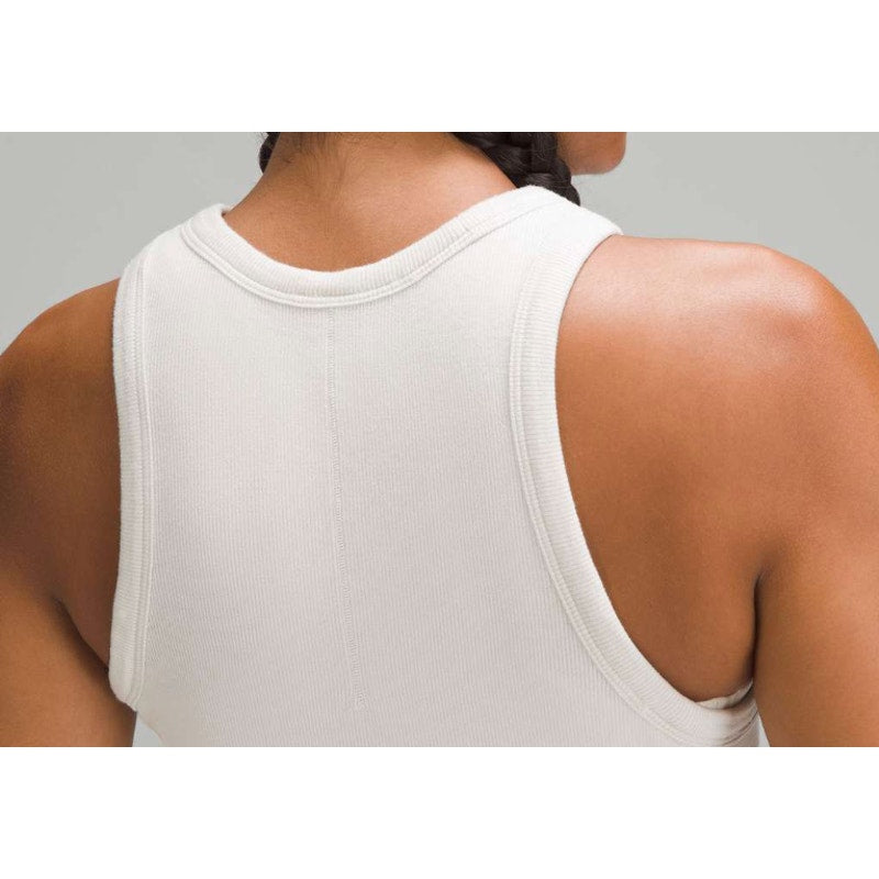 6579 NWT Lululemon Hold Tight Cropped Tank Top in Bone in Sz 6