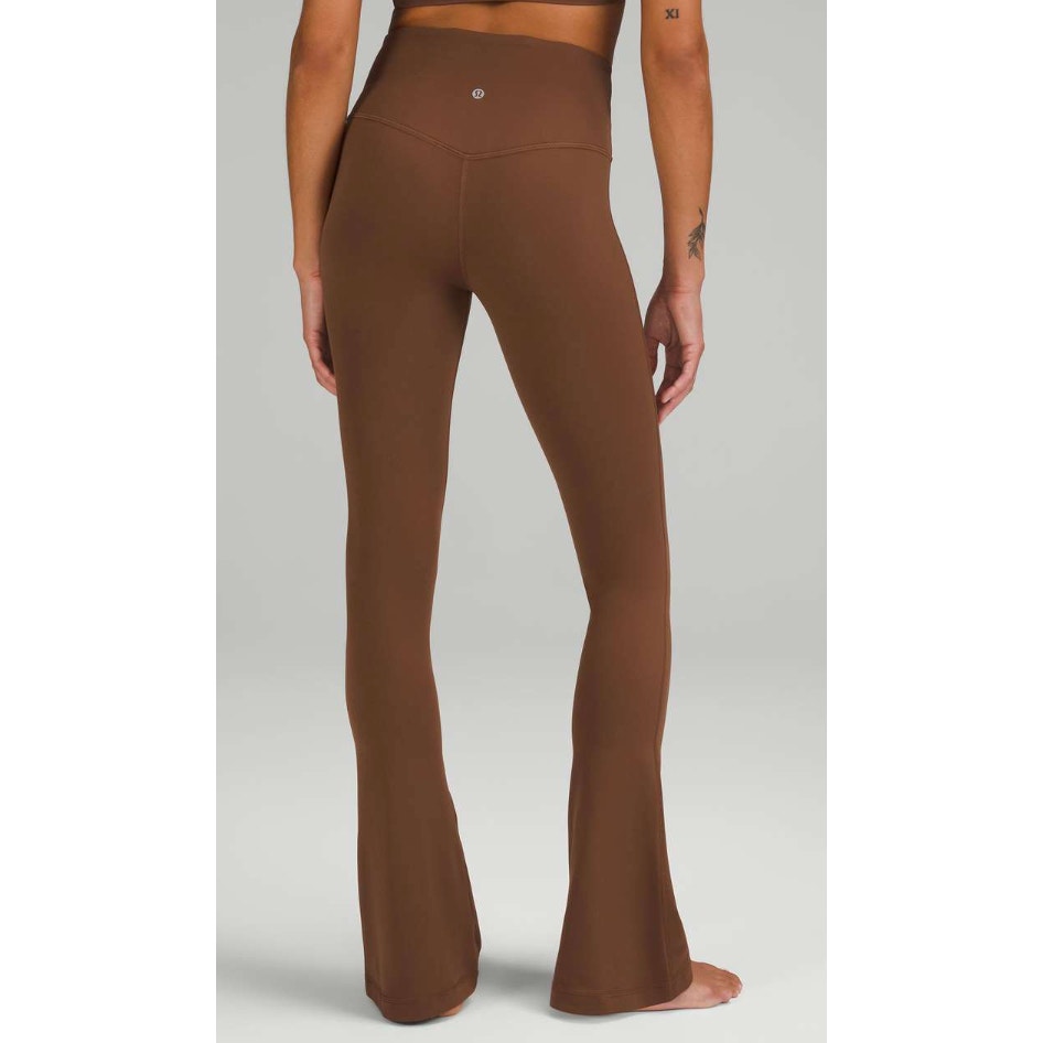 6718 LULULEMON Align High-Rise Mini Flare Pant 32" Roasted Brown Sz 12 *LOVED