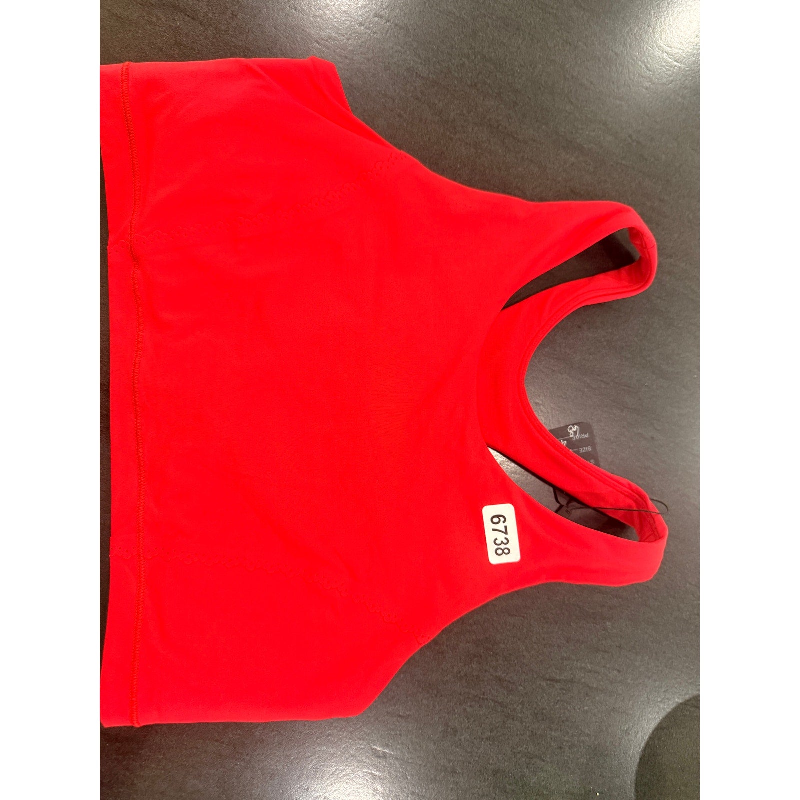 6738 - Lululemon Fast As Light Bra True Red Sz 10