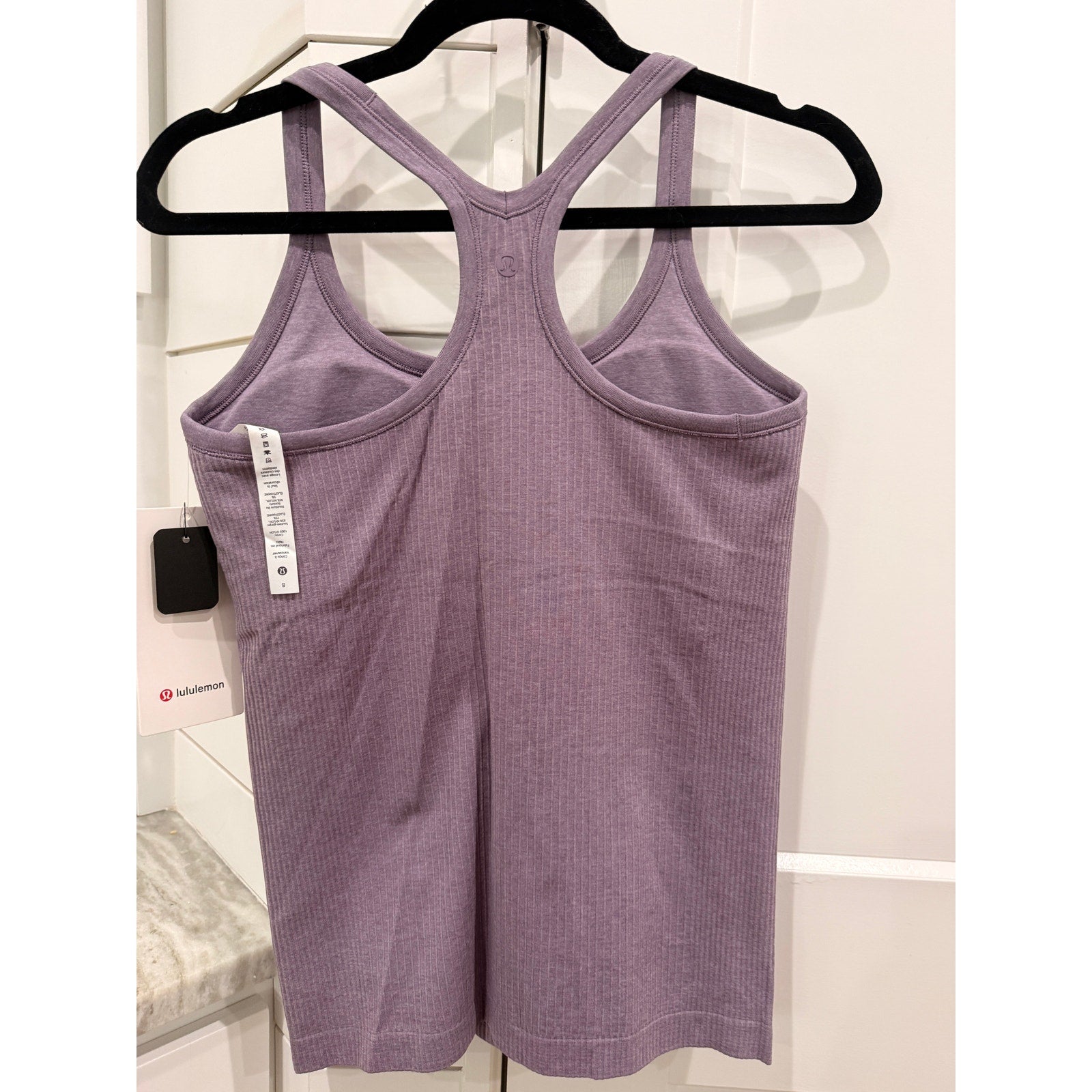 6591 - NWT LULULEMON Ebb to Street Tank Top in Purple Ash Sz 8