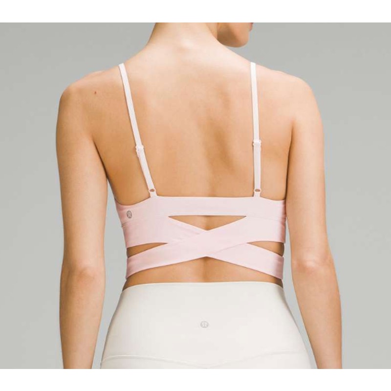 6716 -  Lululemon Still Now Bra *Light Support Strawberry Milkshake in Sz 6