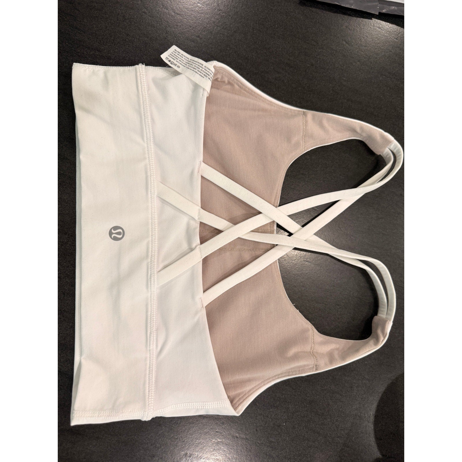 6434 - Lululemon Energy Bra *Long Line White sz 6