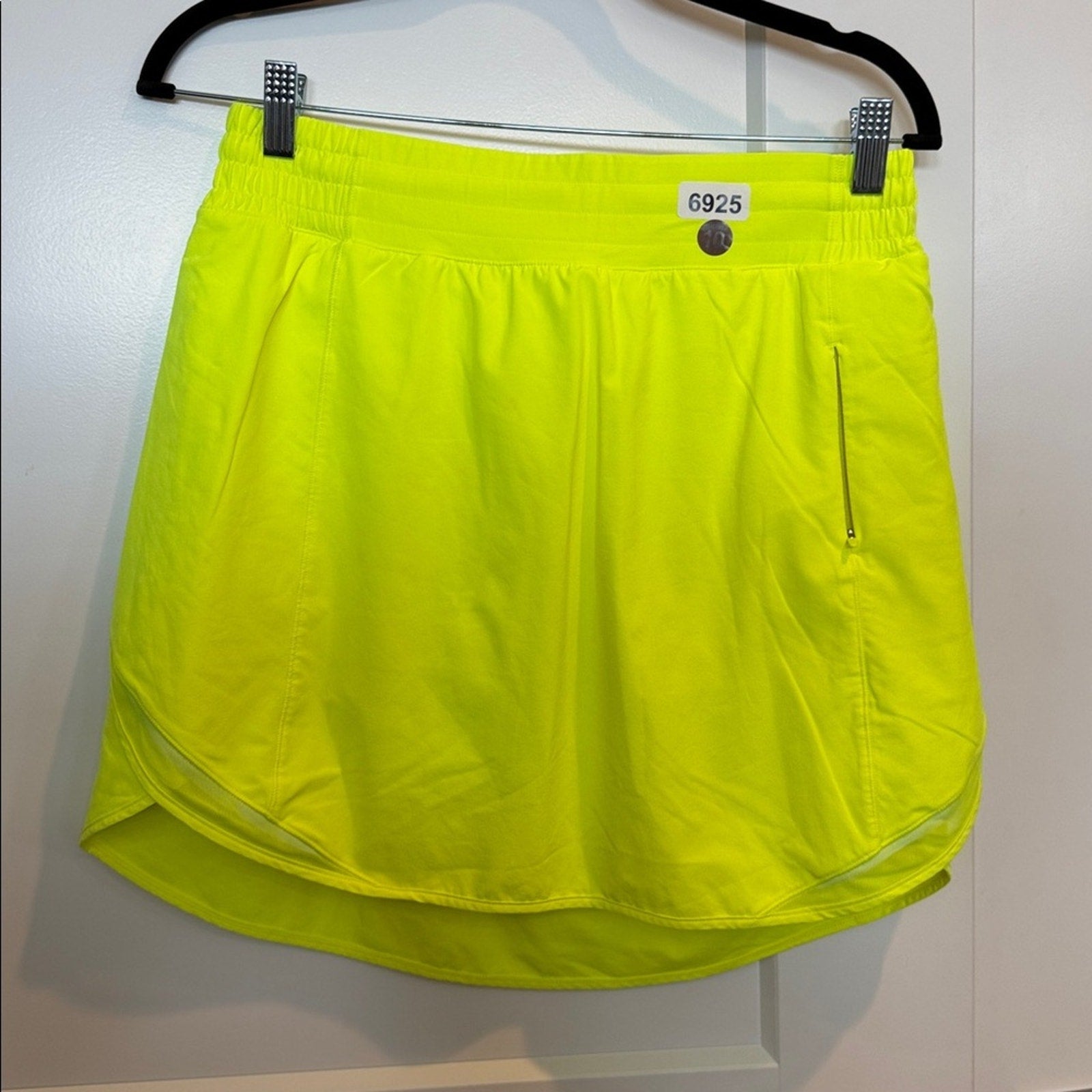 6925 Lululemon Hotty Hot High-Rise Skirt *Long in Highlight Yellow ($78) sz 10