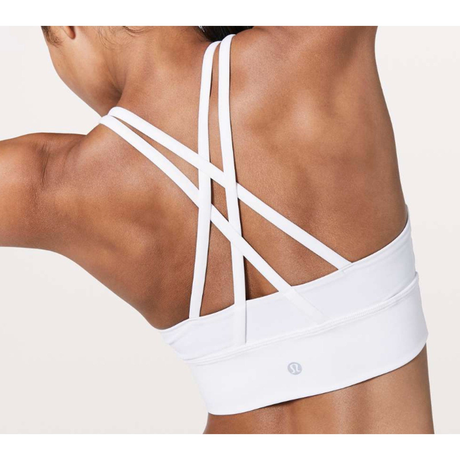6433 Lululemon Energy Bra *Long Line White sz 6
