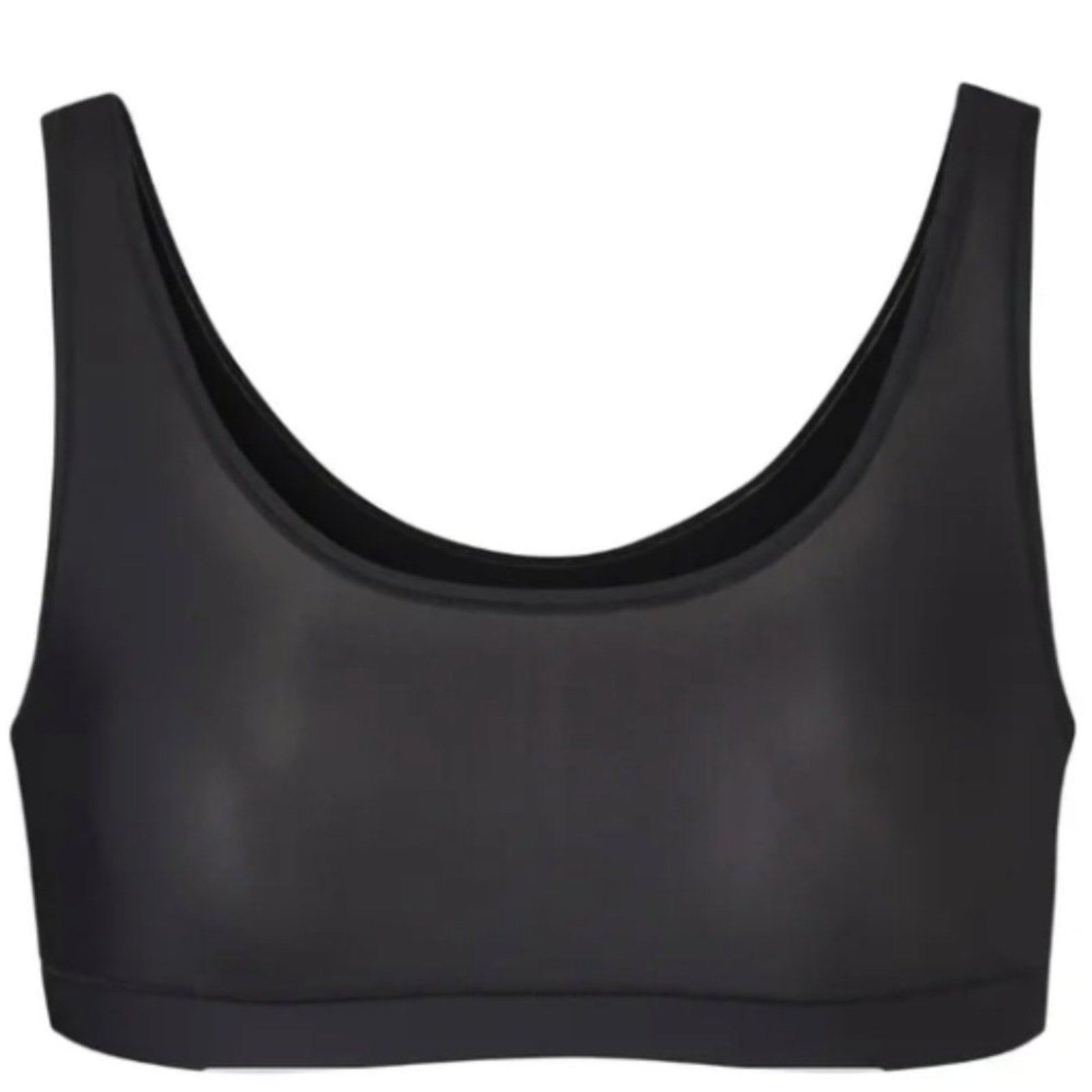 (2427) SKIMS NW JELLY SHEER SCOOP BRALETTE ** ONYX Sz 3X