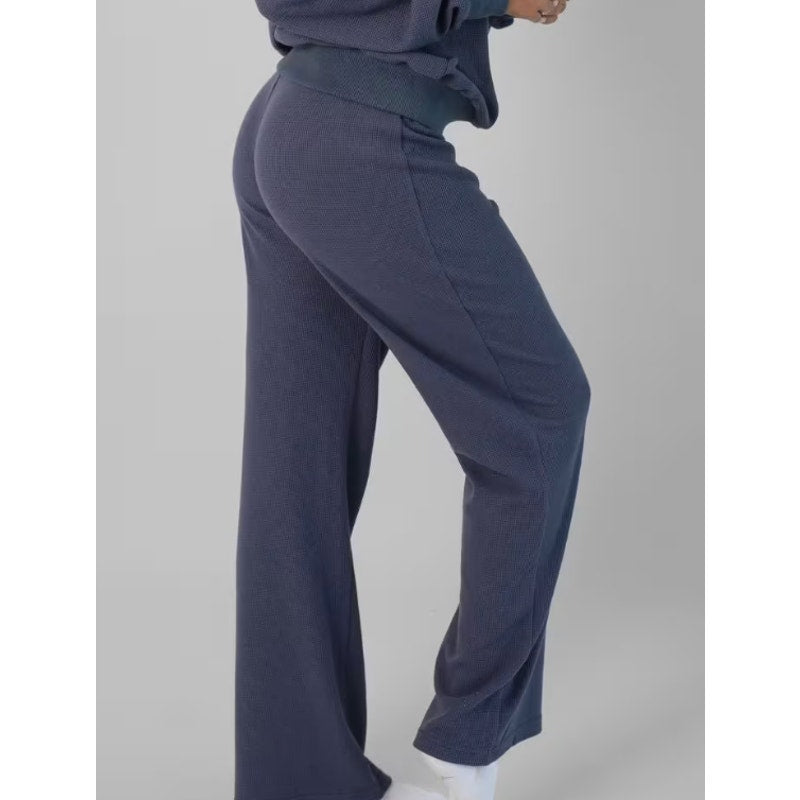 442 - NEW COMFRT Waffle Lounge Pant in Stone Blue Sz M