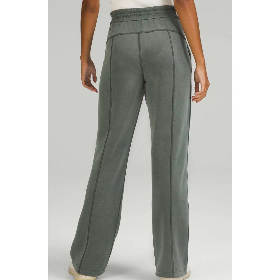 6803 Lululemon Softstreme High-Rise CROP Pant in Smoked Spruce Sz 6 *LOVED