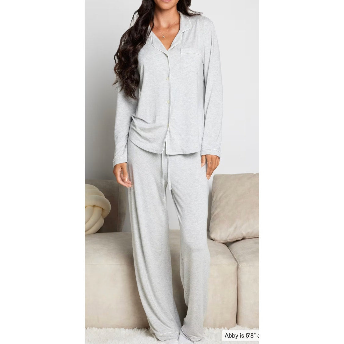 313 NEW COMFRT Luna Lounge PJ Set in MIST Sz M