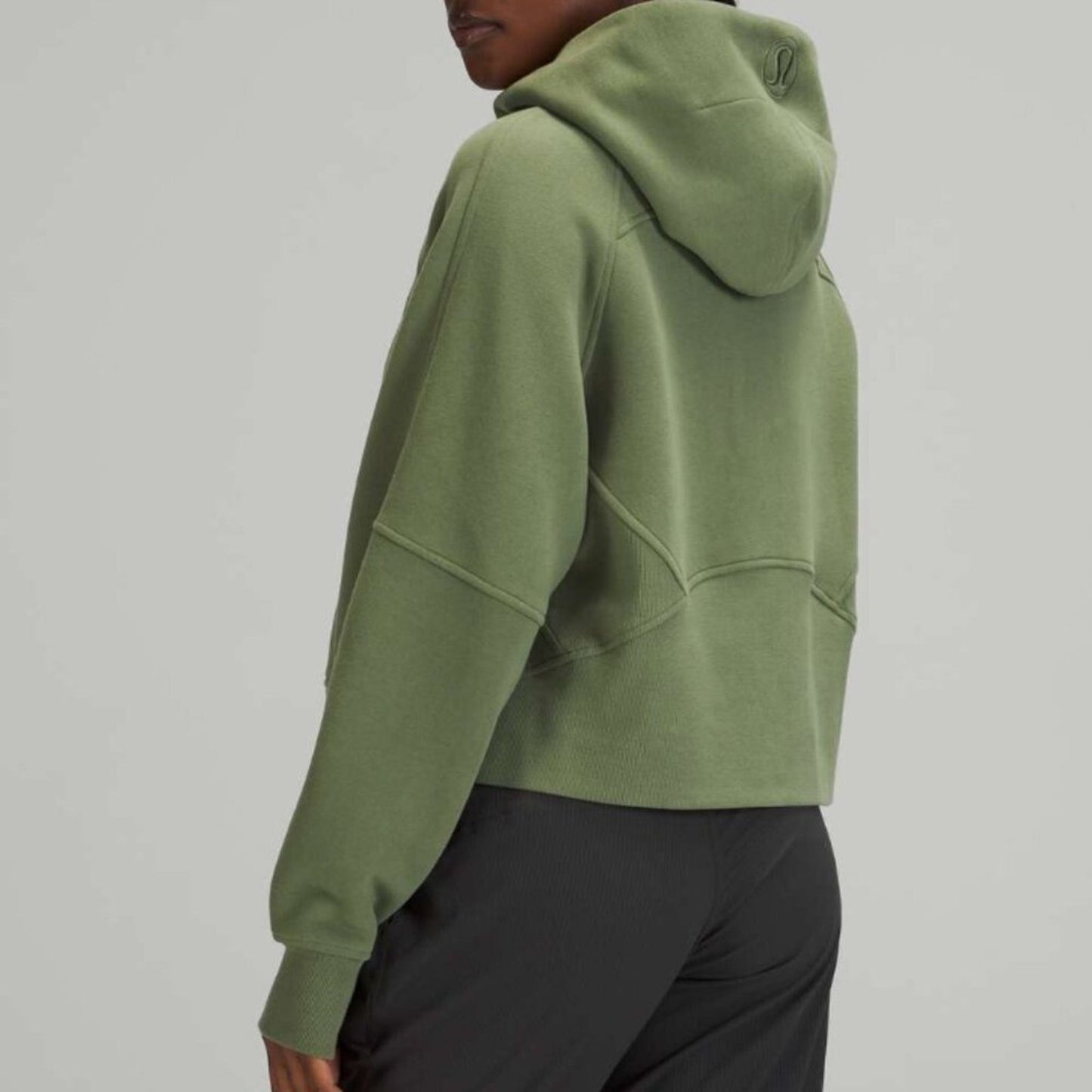 6941 Lululemon Scuba Oversized Full Zip in Green Twill XS/S