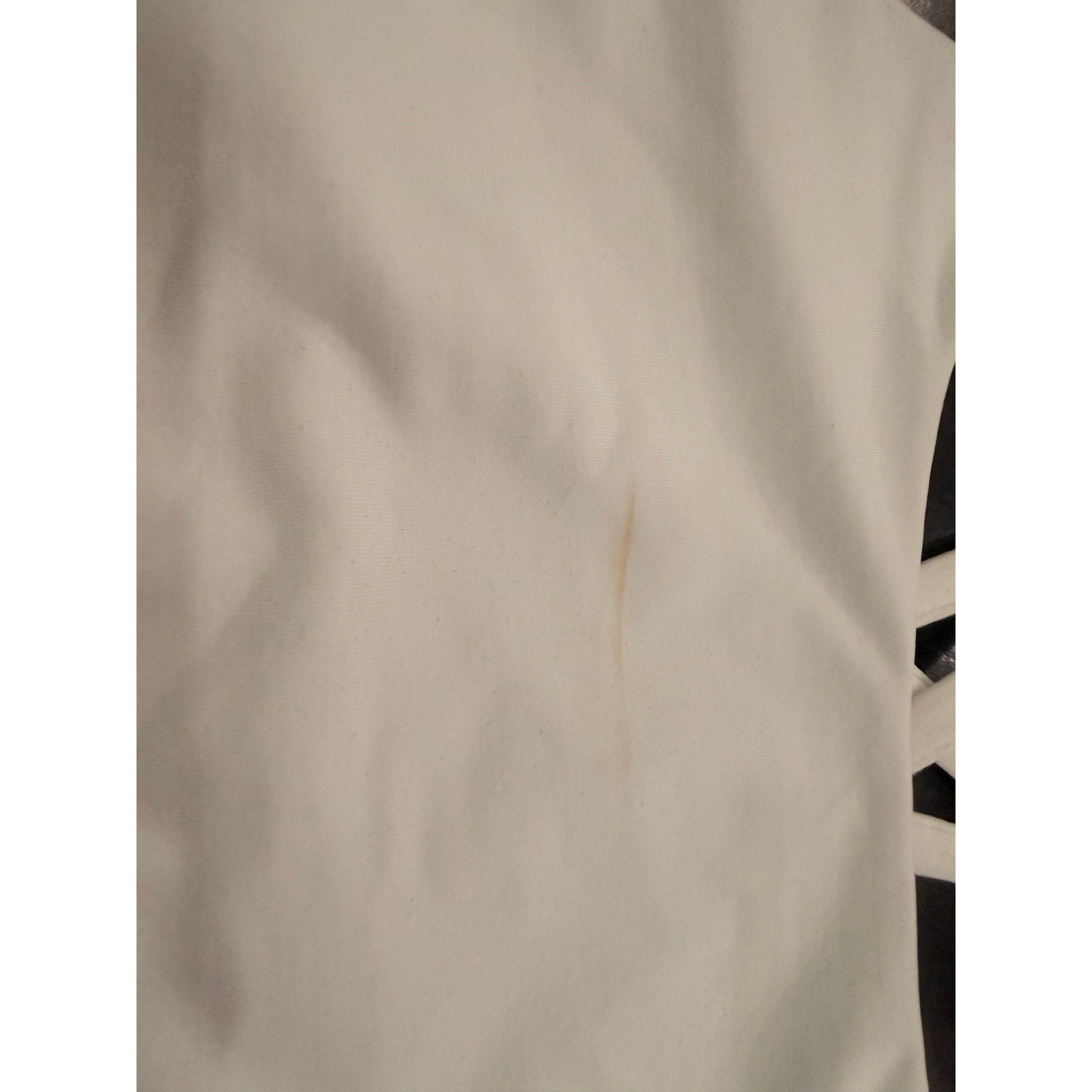 6483 Lululemon Energy Bra *Long Line White sz 8 *FLAW Makeup