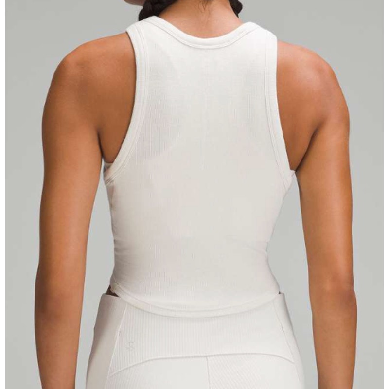 6579 NWT Lululemon Hold Tight Cropped Tank Top in Bone in Sz 6