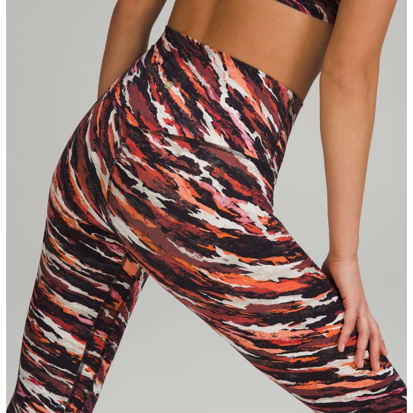 6616 LULULEMON Lunar New Year Align High-Rise Pant 25" Tiger Tide Smoky Red Multi Sz 6 *RARE