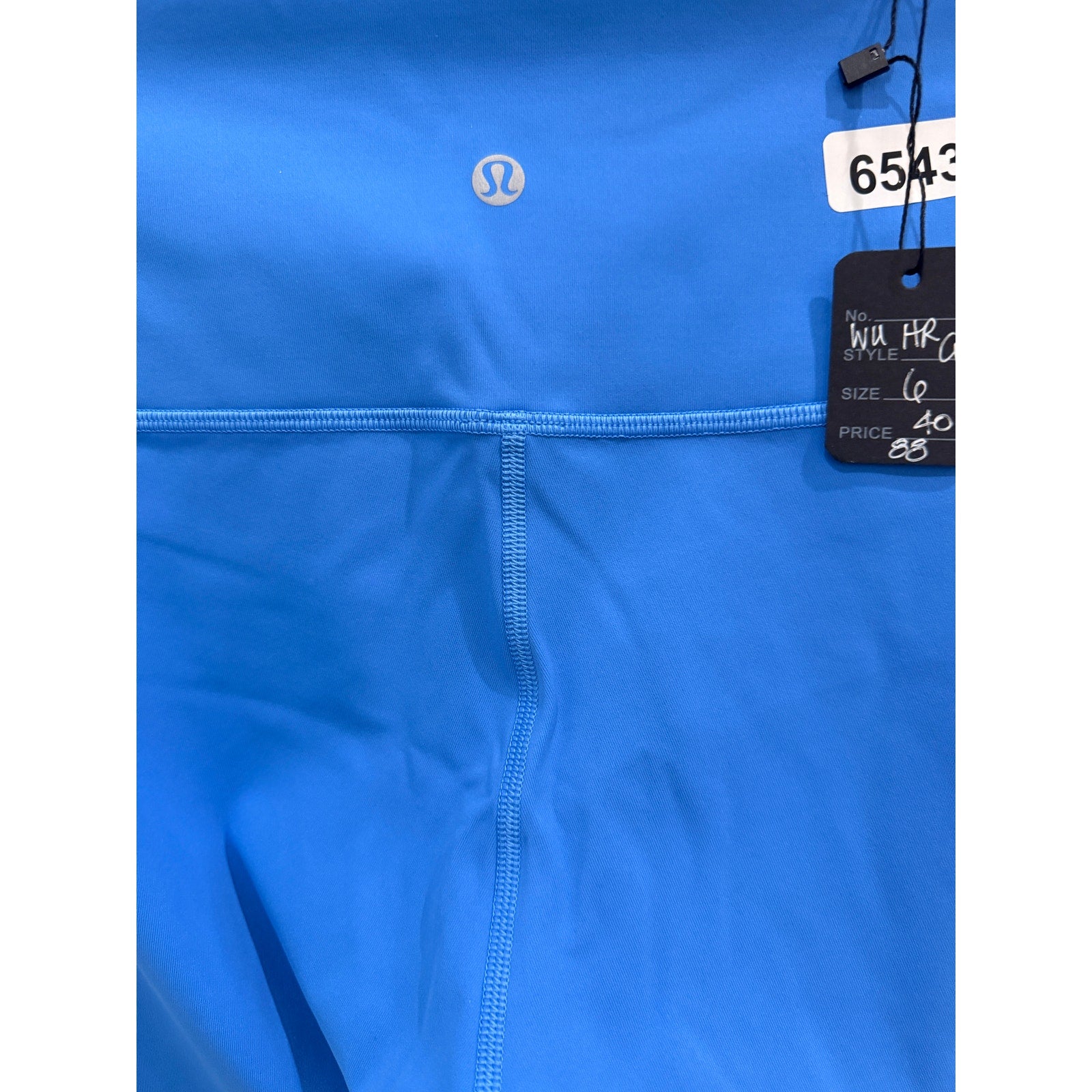 6543 LULULEMON Wunder Under High-Rise Crop 23" Blue Nile Sz 6